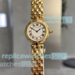 NEW Replica Cartier Libre White Dial Yellow Gold Watch 27MM